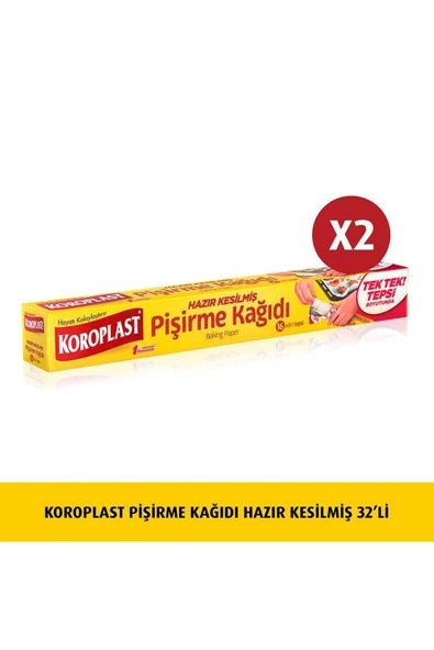 Koroplast Pişirme Kağıdı Hazır Kesilmiş 16'lı X  2 Adet ürün görseli 1