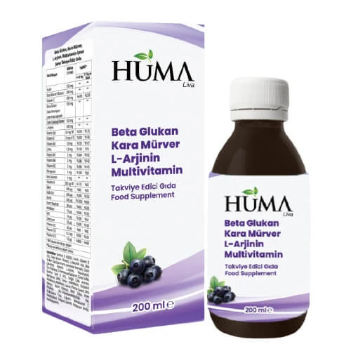 Huma Beta Glukan Kara Mürver L-Arjinin Multivitamin 200ml ürün görseli 1