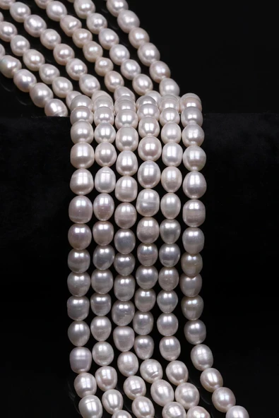 İnci Doğal Taş Dizi 6 x 8 mm Özel Kesim ürün görseli 1