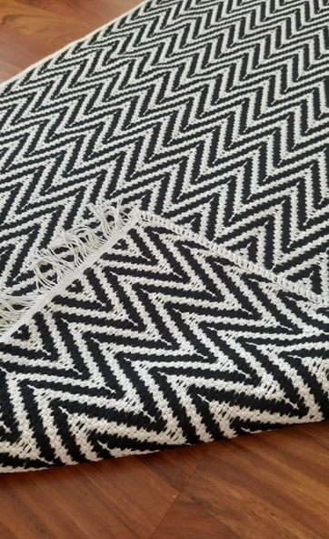 Pamuklu Cotton Kilim Çift Taraflı Yıkanabilir Dekoratif (80x150) ürün görseli 1