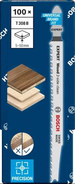 EXP Dekupaj Bıçağı - T 308 B ExcleanWood 100lü ürün görseli 1