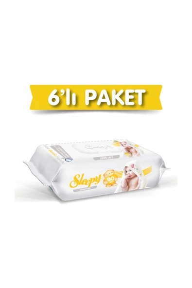 Sleepy Sensitive Islak Havlu 6x90 Lı 6 Paket 540 Yaprak ürün görseli 1