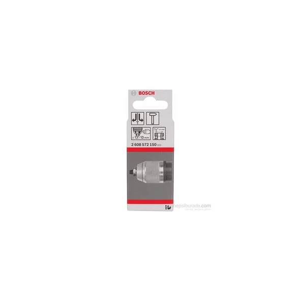 Bosch 1/2-20 - 1,5-13 mm Supra Mandren Krom ürün görseli 1