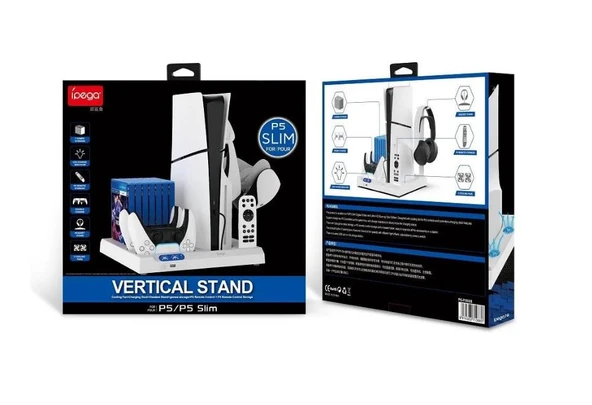PS5 SLIM / FAT SOĞUTUCU ÖZELLİKLİ VR STANDLI ŞARJ  DİKEY STANDI PG-P5S028 ürün görseli 1