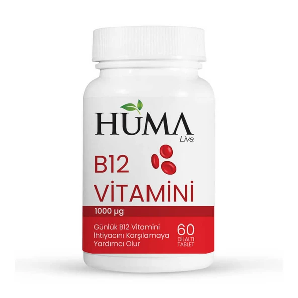 Huma B12 Vitamini 60 Tablet ürün görseli 1