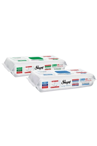 Sleepy Easy Clean Beyaz Sabun + Çamaşır Suyu Katkılı Mopa Uyumlu Yer Temizlik Havlusu 2x50 100 Yaprak ürün görseli 1