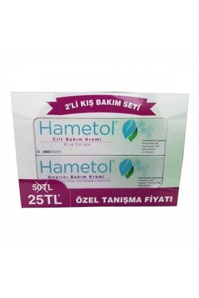 Hametol Onarıcı Bakım Kremi 30 Gr + Cilt Bakım Kremi 30 Gr ürün görseli 1