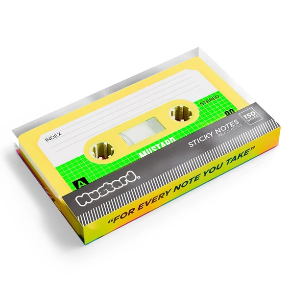 Mustard Kaset Sticky Not Kağıdı ürün görseli 1