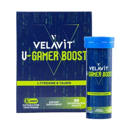 Velavit V-Gamer Boost 20 Efervesan Tablet ürün görseli 1