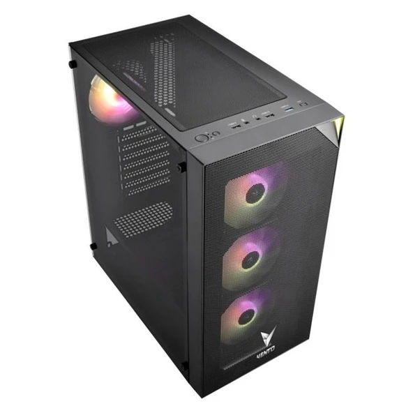 VENTO 650W 80+ VG3400S Gaming Mid-Tower PC Kasası - Resim 2