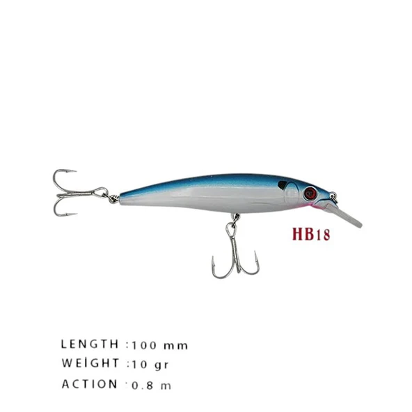 PORTFİSH YCS004 CL:HB18 100m 10gr 0.8m Sahte Balık ürün görseli 1
