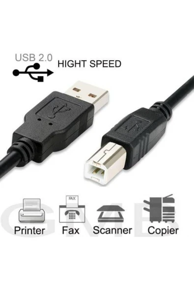 Class Usb Yazıcı Printer Arabağlantı Kablosu Usb 2.0 Yüksek Hız 1.5 Mt ürün görseli 1
