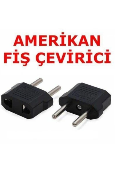 Class Amerikan Priz Çevirici Adaptör Türk Tipi Fiş Dönüştürücü Aparat - ||| Siyah ||| ürün görseli 1