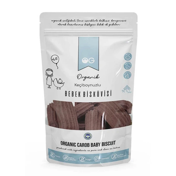 OG Organik Keçiboynuzlu Bebek Bisküvi 150gr ürün görseli 1