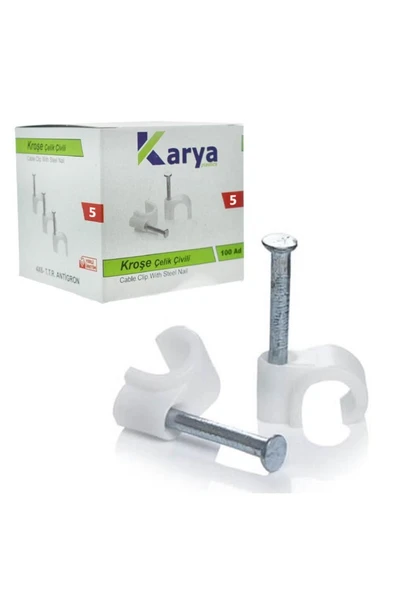 ZORROKİN KROŞE 5 NUMARA 10 MM (2*4 - 4*4 ANTİGRON KABLOLAR İÇİN) 100LÜ PAKET KARYA (476 - ECK6809-7733 ürün görseli 1