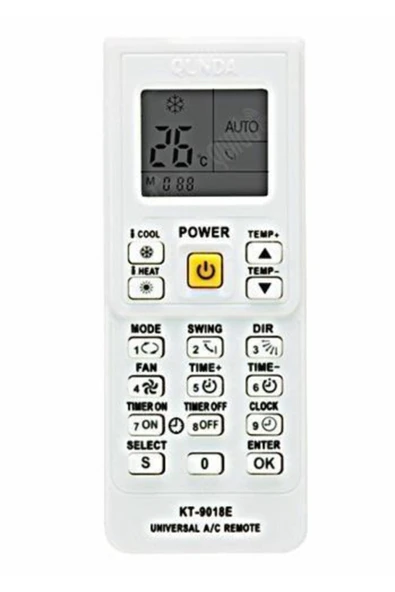 Universal Klima Akıllı Kumanda Kt-9018 ürün görseli 1