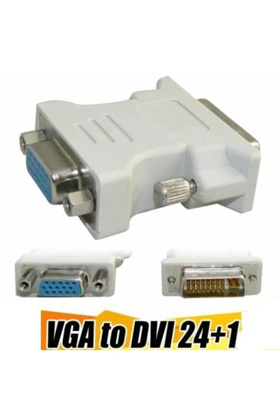 Class 24+1 Pin Dvı-d-d-m To Vga-f Adaptörü Video Bilgisayar Monitör Adaptörü-25 Pin (çift Bağlantı) Dvı ürün görseli 1