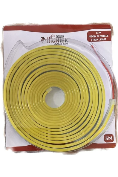 Bolsat Neon Led 12 Volt Amber Renk 6x12mm 5mt Hightek ürün görseli 1