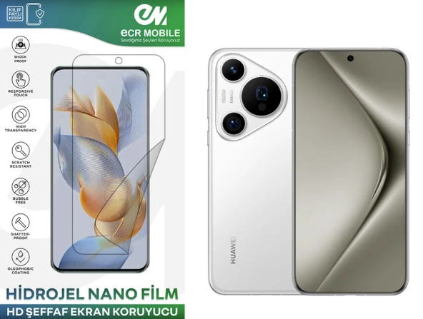 Huawei Pura 70 Ultra ile Uyumlu Hidrojel Ekran Koruyucu Film HD-ŞEFFAF(Tempered Cam Değildir!) ürün görseli 1