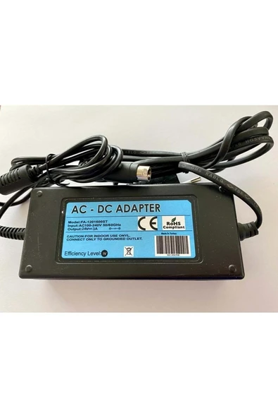 Alpa Dtc24-3m 24 Volt 3 Amper 3 Pinli Yazıcı Adaptörü ürün görseli 1