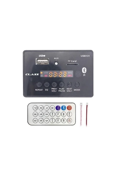 Class Usb-131 Aux Usb-sd-bluetooth Çevirici Kumandalı Dokoder Kartı ürün görseli 1