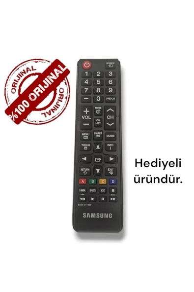 Samsung Tüm Modellerine Uyumlu Kısa Smart Hub Tuş Lcd Led Tv Kumandası uzaktan kumandalar ürün görseli 1