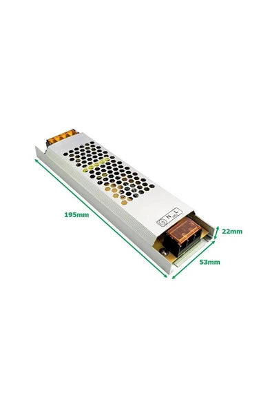 WELL POWER Wellpower 17 Amper 12 Volt Şerit Led Trafosu Ultra Slim Adaptör WPUS-1217M ürün görseli 1