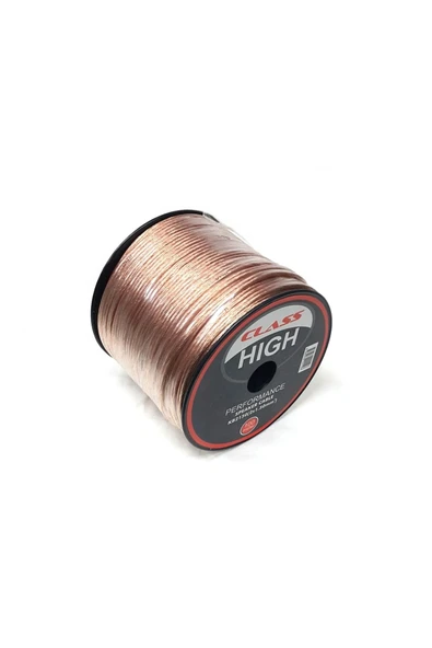 Class 2x1.50mm Hoparlör Seslendirme Kablosu 100metre Şeffaf ürün görseli 1
