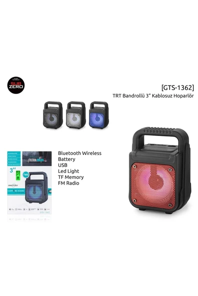 Tekin müzik Gts 1362 Bluetooth Speaker - Resim 3