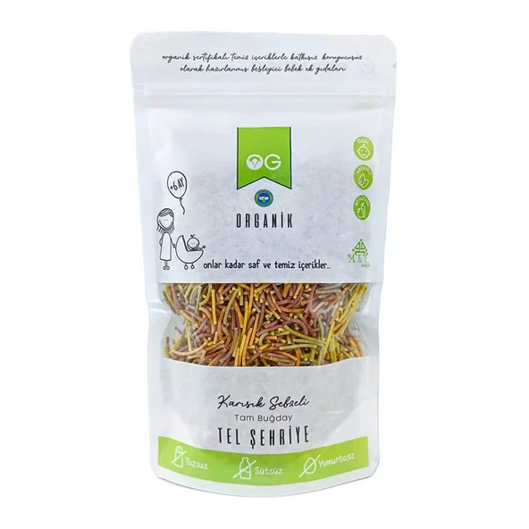 OG Organik Sebzeli Tel Şehriye 180gr ürün görseli 1