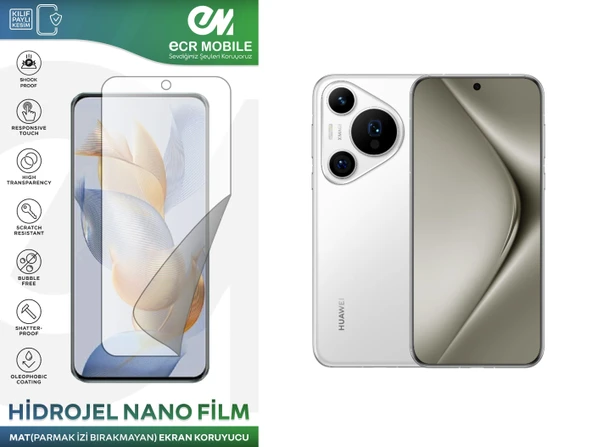 Huawei Pura 70 Ultra ile Uyumlu Hidrojel Nano Ekran Koruyucu Film MAT(Tempered Cam Değildir!) ürün görseli 1
