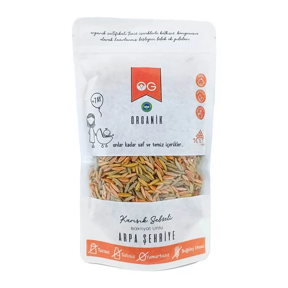 OG Organik Sebzeli Bakliyat Unlu Arpa Şehriye 250gr ürün görseli 1