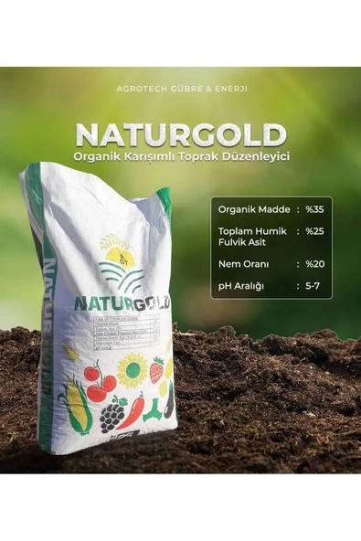 Naturgold Organik Toprak Düzenleyici Gübre 25kg ürün görseli 1