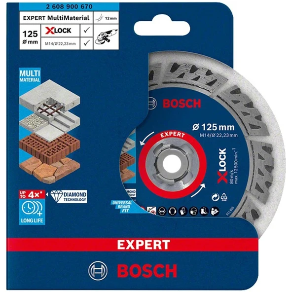 EXP X-LOCK MultiMaterial Elmas Kesme 125 mm - Resim 2