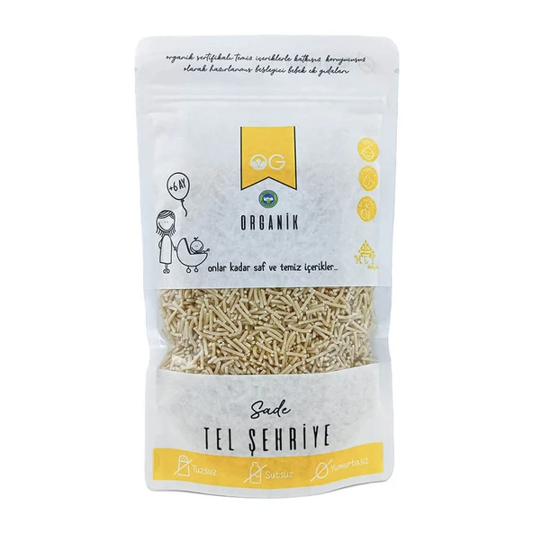OG Organik Sütsüz Yumurtasız Tel Şehriye 180gr ürün görseli 1