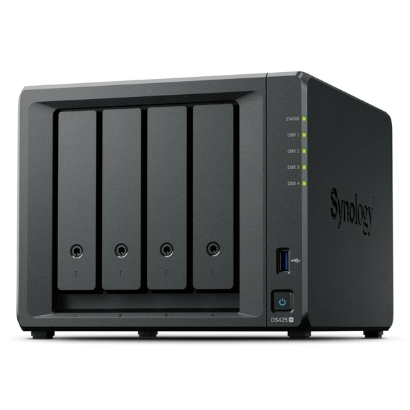 SYNOLOGY DS425 PLUS CELERON QC- 2GB RAM- 4-diskli Nas Server (Disksiz) ürün görseli 1