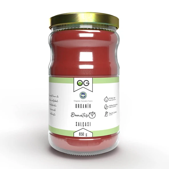 OG Organik Tuzsuz Domates Salçası 650gr ürün görseli 1
