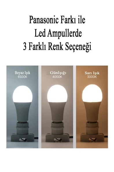 Panasonic 10,5W (75W) Led Ampul E27 Sarı - 6 Adet - Resim 3