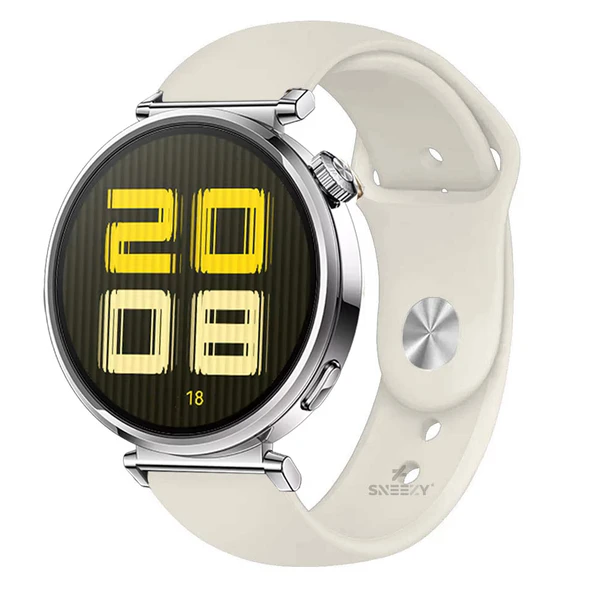 Sneezy Huawei Watch GT5 41mm İle Uyumlu Yumuşak PureLux Soft Silikon Kordon  Starlight ürün görseli 1