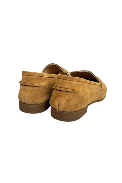 Taba Hakiki Süet Deri Loafer - Resim 4