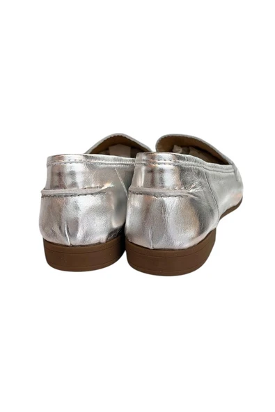 Lame Hakiki Deri Loafer - Resim 4