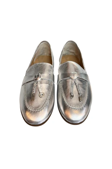 Lame Hakiki Deri Loafer - Resim 2