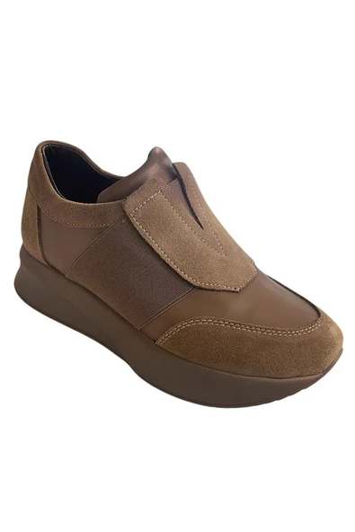 Bej Hakiki Deri Comfort Taban Sneaker - Resim 2