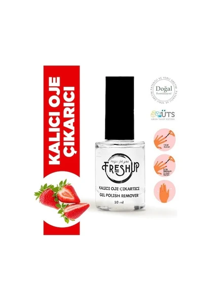 FRESH UP ÇİLEK KOKULU KALICI OJE ÇIKARICI JEL 10 ML ürün görseli 1