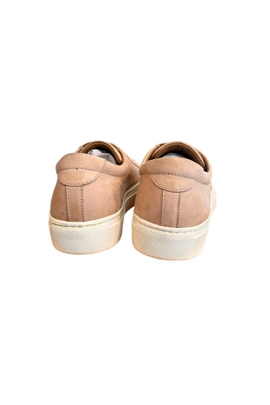 Pudra Hakiki Deri Comfort Taban Sneaker - Resim 4
