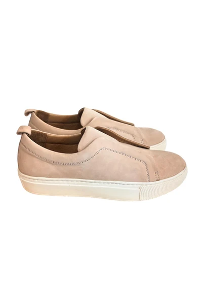 Pudra Hakiki Deri Comfort Taban Sneaker ürün görseli 1