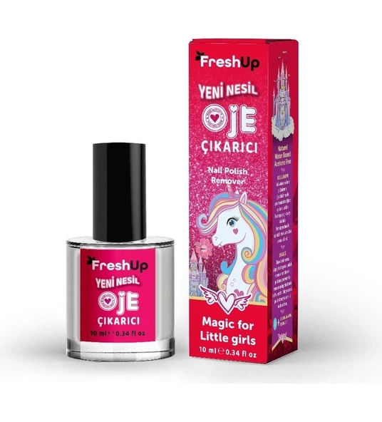 FRESH UP YENİ NESİL DOĞAL ÇOCUK OJE ÇIKARICI ÇİLEK KOKULU 10 ML ürün görseli 1