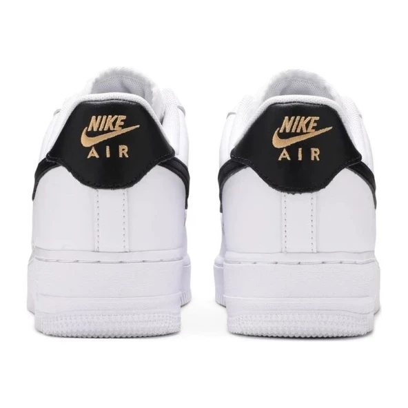 Nike Air Force 1 07 Essential White Black - Resim 4