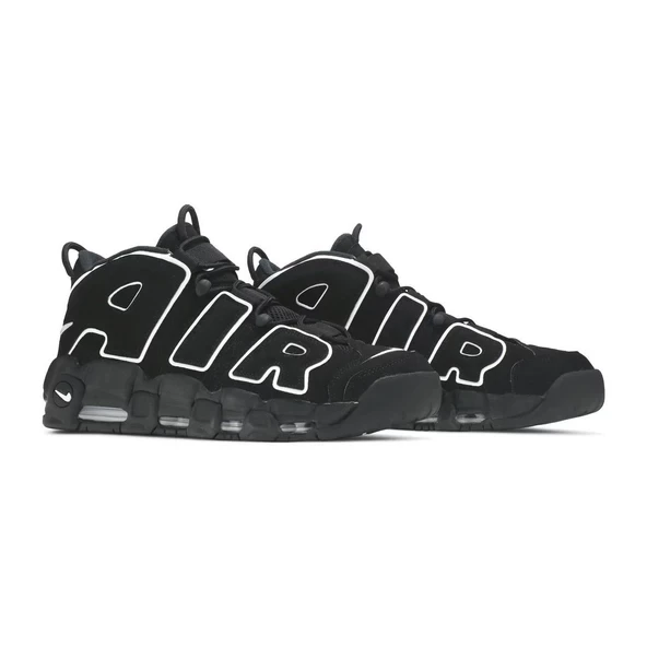 Nike Air More Uptempo Black White - Resim 3