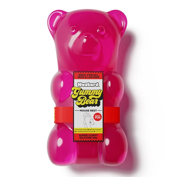 Mustard Gummy Bear Mouse Bilek Desteği - Pembe ürün görseli 1
